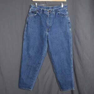 vintage 90s high rise tapered leg jeans - women's size 16 - but run small!